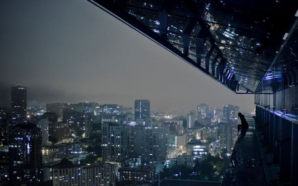 Изображение №6 2560x1600 «Вечерний город, девушка» из коллекции «Киберпанк (Cyberpunk)»