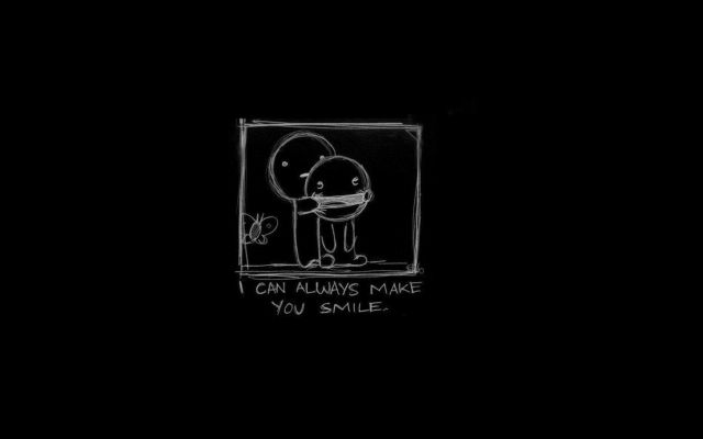 Изображение №14 1920x1080 «Я всегда могу заставить тебя улыбаться» из коллекции «Чёрный минимализм»