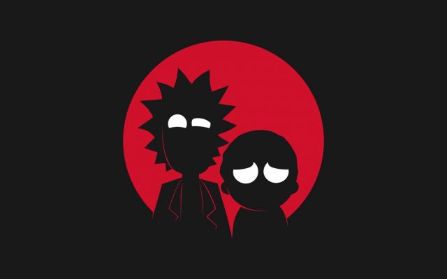 Изображение №17 1920x1080 «Рик и Морти» из коллекции «Чёрный минимализм»