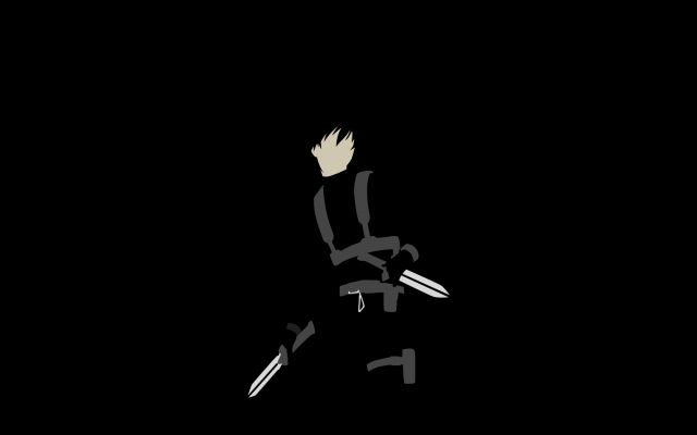 Изображение №20 2560x1440 «Аниме, минимализм» из коллекции «Чёрный минимализм»