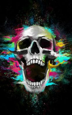 Изображение №20 1080x1920 «Череп в красках» из коллекции «Череп»