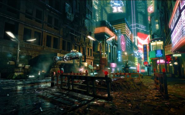 Изображение №23 2880x1620 «Футуристический ночной город» из коллекции «Киберпанк (Cyberpunk)»