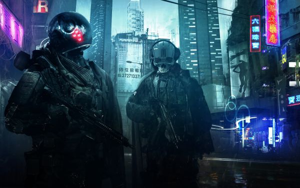 Изображение №37 3840x2160 «Киберпанк солдаты» из коллекции «Киберпанк (Cyberpunk)»