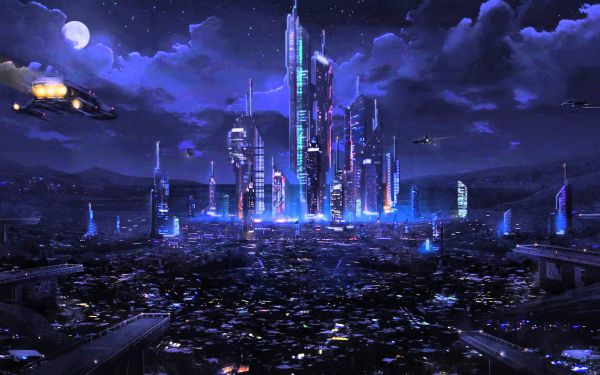 Изображение №45 1920x1080 «Фантастический город, арт» из коллекции «Киберпанк (Cyberpunk)»