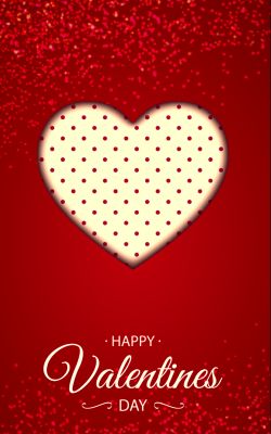 Изображение №14 1080x1920 «Белое сердце на красном фоне» из коллекции «Валентинов день»