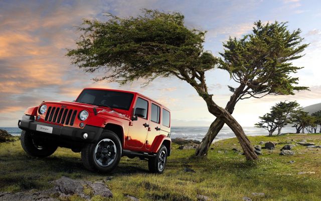Изображение №46 2835x1995 «Красный Jeep Wrangler возле моря» из коллекции «Джип (Jeep)»