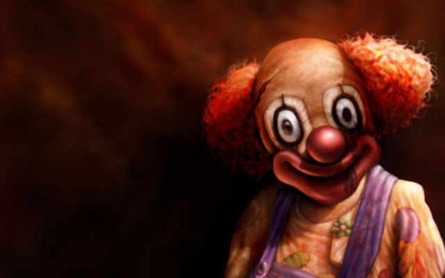 Изображение №4 1280x1024 «Клоун псих, арт» из коллекции «Страшные клоуны»