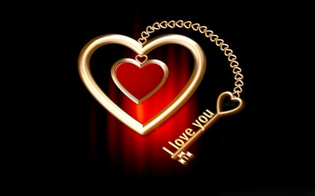 Изображение №15 1600x1000 «Золотое сердце на черном фоне» из коллекции «Сердце»