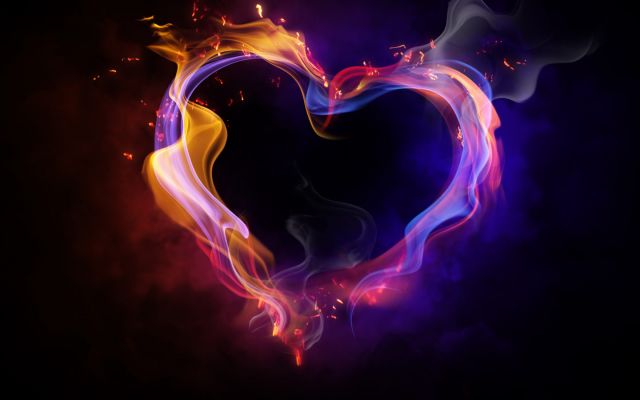 Изображение №34 1440x1384 «Красивое сердце из огня на черном фоне» из коллекции «Сердце»