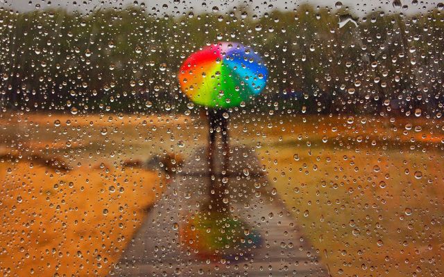 Изображение №13 1620x1080 «Капли на стекле, радужный зонтик» из коллекции «Дождь»