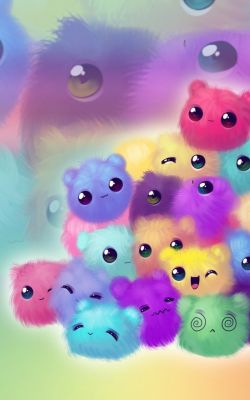 Изображение №30 800x1280 «Милые разноцветные пушистики» из коллекции «Милые»
